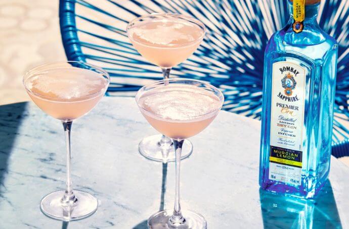 BOMBAY SAPPHIRE PREMIER CRU MURCIAN LEMON GIN butelka z koktajlami